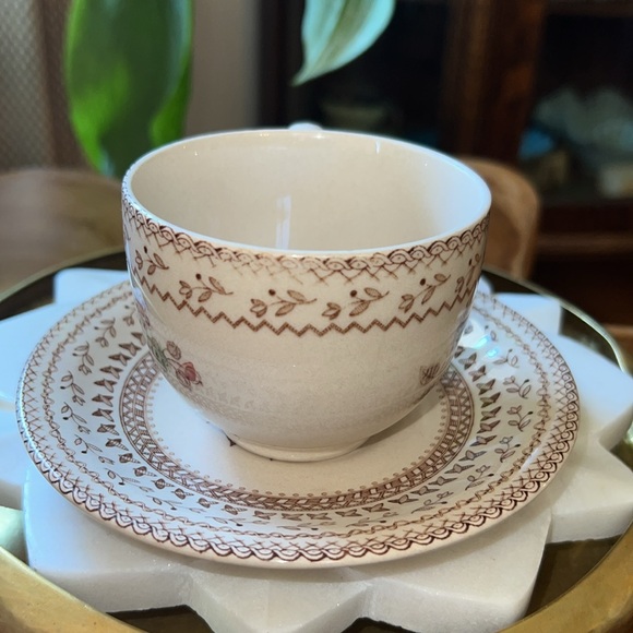 Vintage Johnson Bro Fruit Sampler Cup + Saucer Staffordshire Old Granite England - Picture 7 of 13